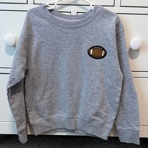 Sweet Wink Gray Football Patch Sweatshirt